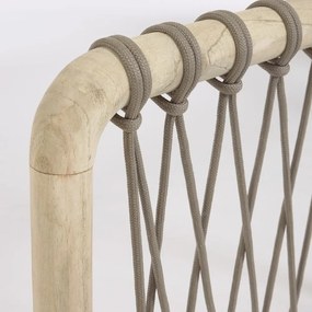 Čelo postele z cédrového dreva v sivo-prírodnej farbe 165x60 cm Aberash - Kave Home