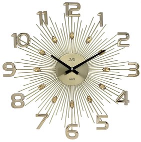 Luxusné zlaté nástenné hodiny JVD HT108.2 (49 cm)