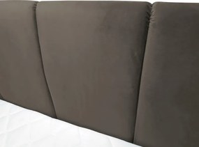 Posteľ boxspring Fresco 180x200 cm, svetlo hnedá látka