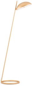 Dizajnová stojaca lampa Flute zlatá