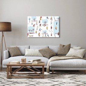 Obraz - Veselá zima (90x60 cm)