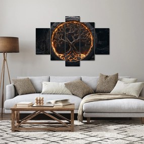 Obraz – Strom života v láve I. (150x105 cm)