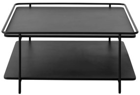 Čierny kovový konferenčný stolík 75x75 cm Yuba – Unique Furniture