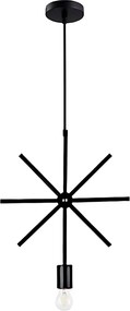 Toolight Toolight, závesné svietidlo Geometric/Hviezda, 1xE27, LE-02, čierna, OSW-00701
