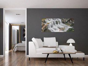 Obraz vodopádov (120x50 cm)