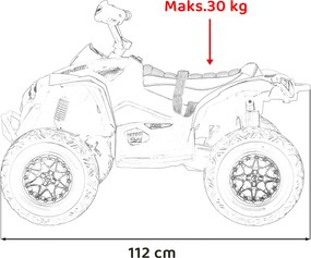 Ramiz Štvorkolka Maverick ATV žltá
