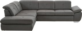 XXXLutz ROHOVÁ SEDAČKA, textil, tmavosivá Beldomo Speed - Sedačky - 000711013501