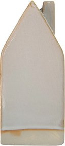 Béžový porcelánový domček s LED svetielkami - 7*6*15 cm