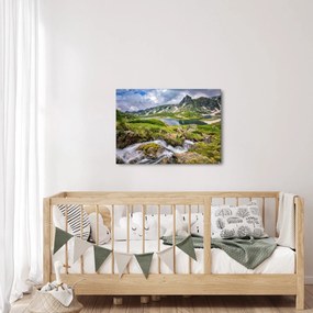Obraz - Pohľad na horu Rila (70x50 cm)