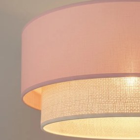 Brilagi - LED luster na lane BOHO BOBO 1xE27/60W/230V pr. 40 cm ružová/krémová