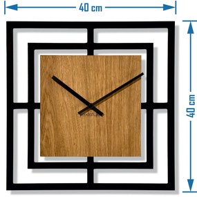 Dekorstudio Moderné drevené hodiny na stenu HARMONIC