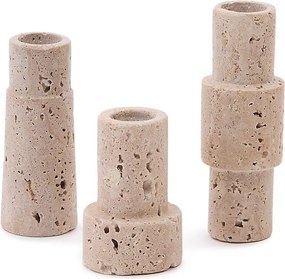 Kamenné svietniky v súprave 3 ks Majid – Kave Home