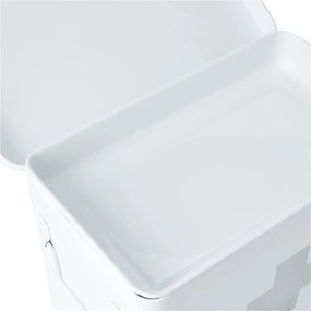 Lekárnička, kovový box na lieky, 2v1, biela MEDICINE XL 32 x 20 x 21