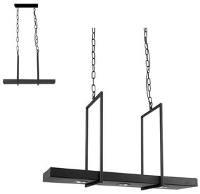 Markslöjd 105780 - LED Stmievateľný luster TRAY 3xLED/3W/230V čierna