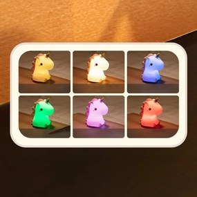 Dětská stolní LED lampa Unicorn bílá