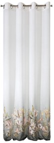 ZÁVES NA KRÚŽKOCH PAMELA 140X250 CM VZOROVANÁ