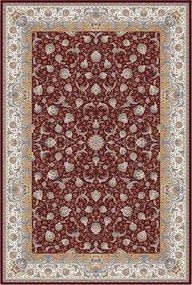 Koberec Sultan 1200 Red – červený orientálny vzor, 100% viskóza Rozmer: 150x225 cm
