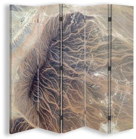 Gario Paraván Abstraktné štruktúry Rozmery: 180 x 170 cm, Prevedenie: Otočný paraván 360°