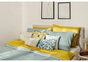 Béžová dvojlôžková posteľ Bobochic Paris Elyna Light, 160 x 200 cm