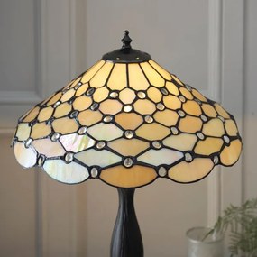 Endon 64301 - Stolná lampa Tiffany PEARL 1xE27/60W/230V Ø 37 cm