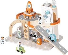 TookyToy Drevená vesmírna stanica s príslušenstvom