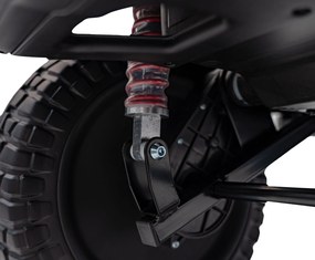 Ramiz Terénne auto OFF-ROAD 3.0 pre deti čierne + diaľkové ovládanie + pomalý štart + pásy + LED a zvuky