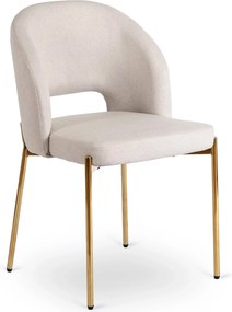 PROXIMA.store - Čalúnená glamour stolička BROS FARBA: béžová