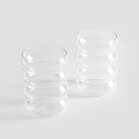 Sada dvoch pohárov BUBBLY priesvitné 739231 360 ml