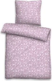 Obliečky seersucker Orchidej 140x200 cm, ružovo-fialové%