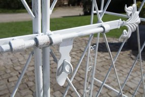 Oblúk na ruže Mel s bránkou - Biela antik