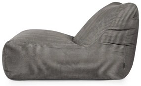 Tmavohnedý menčestrový sedací vak Lounge 100 – SLOWDOWN