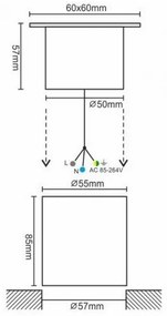 LED Vonkajšie nájazdové svietidlo LED/4W/85-264V IP67 4000K
