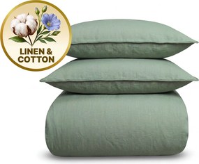 Dormeo posteľná bielizeň Linen zelená