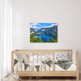 Obraz - Halštatské jazero, Hallstatt, Rakúsko (70x50 cm)