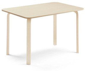 Stôl ELTON, 1200x600x710 mm, laminát - breza, breza