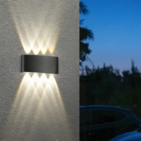 Brilagi - LED Vonkajšie nástenné svietidlo FLAREBOX LED/8W/230V čierne IP65
