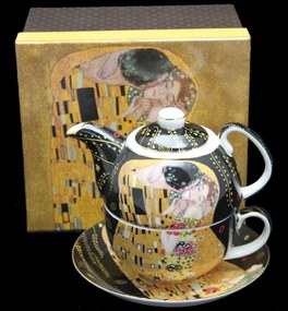 Tea for One Gustav Klimt Kiss 2 x 300 ml, Gustav  Klimt The  Kiss, Queen Isabell,09127