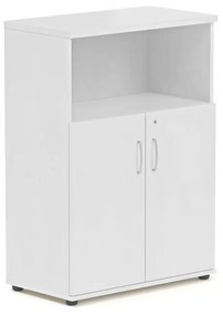 Stredná skriňa Visio 80 x 38,5 x 113 cm, biela