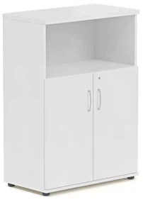 Stredná skriňa Visio 80 x 38,5 x 113 cm, biela
