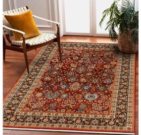 Koberec KESHAN Fredzle, Ornament, ramka orientálny 7573/53577 bordo / granát