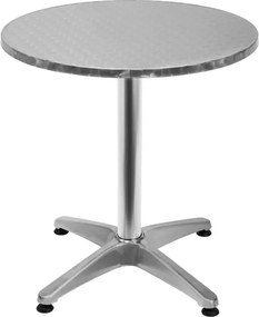 Sada 2 ks záhradných barových stolov CITY 60 cm strieborná
