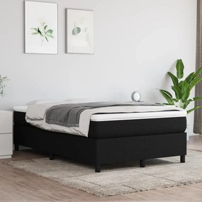 Boxspring posteľ s matracom čierny 120x200 cm látka 3144409