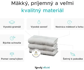 Osuška SOFT 70x125 cm biela, 100% bavlna