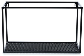 Závesná polica LOFT 50 cm čierna