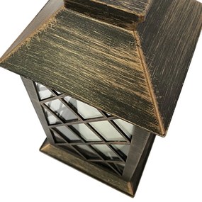 Tutumi Tutumi, LED svietnik 14x14x29 cm ZT22-06, mosadzná, HOM-02815