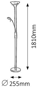 RABALUX Stojacia stmievateľná lampa BETA, bronzová