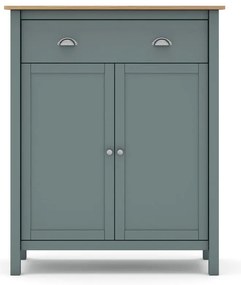 Komoda sivozelená z borovicového dreva 90x110x40 cm Misti – Marckeric