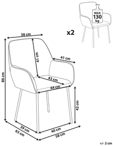 Set 2 ks jedálenských stoličiek Anika (biela). Vlastná spoľahlivá doprava až k Vám domov. 1077394