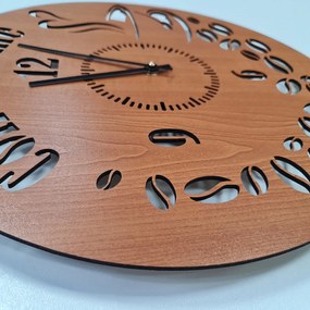 drevo zivota Nástenné hodiny COFFEE TIME Farebný vzor: Wenge, Veľkosť hodín: 50x50