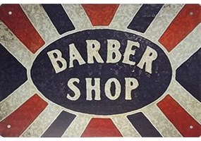 Ceduľa Barber Shop 40 x 30 cm